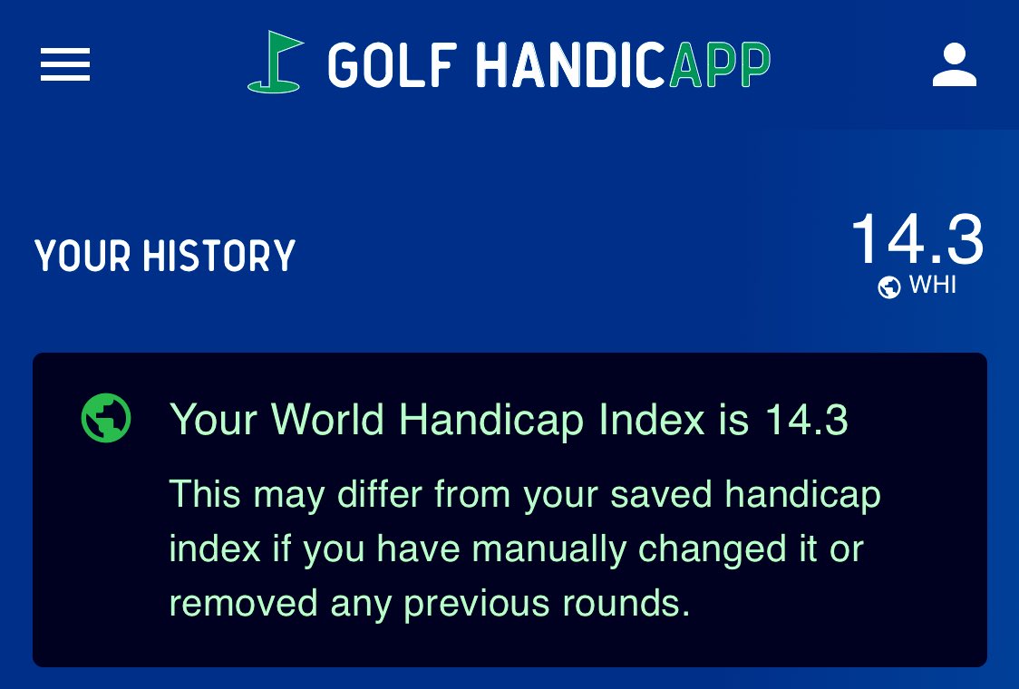 BREAKING: World Handicap Index Feature.
Golf Handicapp bring you the long awaited handicap index feature. Enjoy!