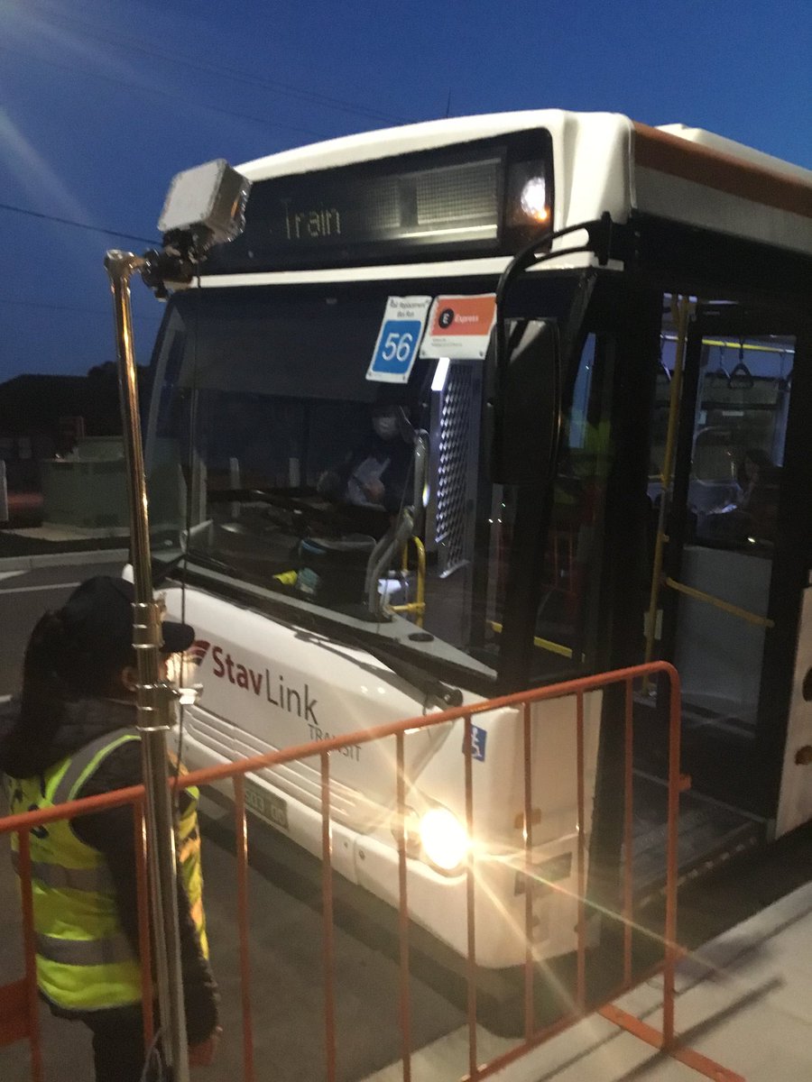 An 5.30am start this morning  as we started field testing our real-time computer vision based passenger counter, in partnership with Level Crossing Removal Project and iMove CRC.  We're trialing this for rail replacement buses over 4 days #swinburne #research #computervision
