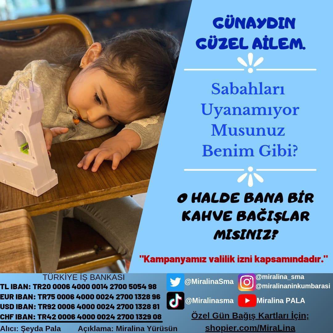 Sevgili gönüllü ailemiz,
biz MiraLina için bir okyanus oluşturmaya çalışıyoruz..

Her damla, bizi daha çabuk  hedefimize ulaştıracak. 

Bugün bana bağışta bulunup, 1kahve ısmarlar mısınız? 🌸 

Destek Iban➡️taplink.cc/miralina_sma

#miralinayürüsün #Persembe 

RT🔄 Fav❤️Yorum💬