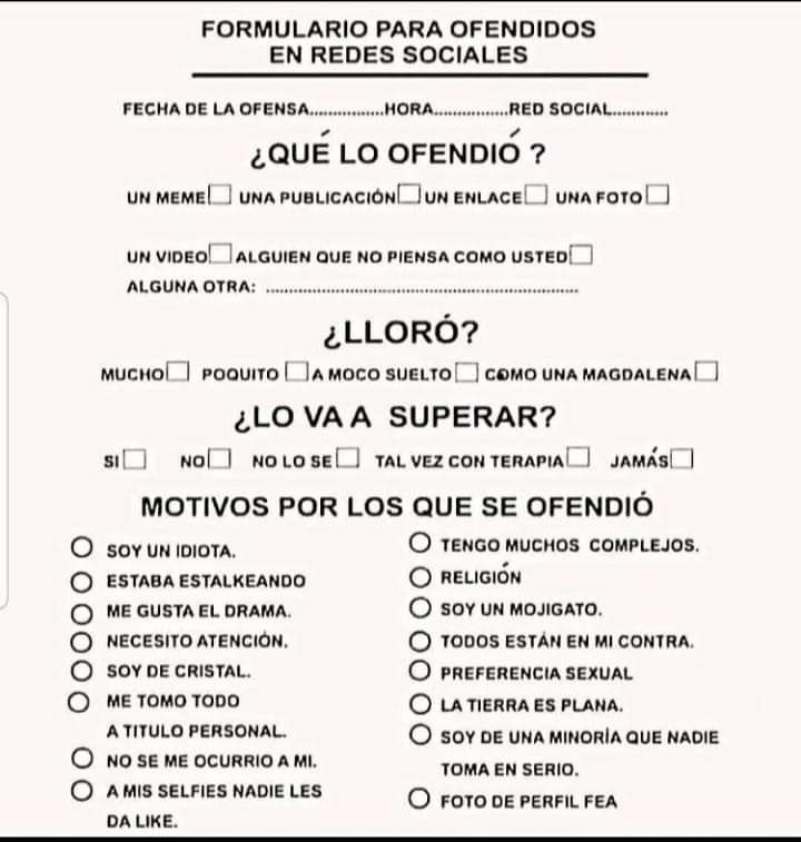Twitter es maravilloso. Recibo mensajes de lectores, o que dicen serlo, afirmando que no volverán a leer mis libros porque me vacuné ayer. Por lo visto debía mantenerme virgen e ininyectado, o como se diga, para no ofenderlos. Para la segunda dosis, les ruego que rellenen esto: