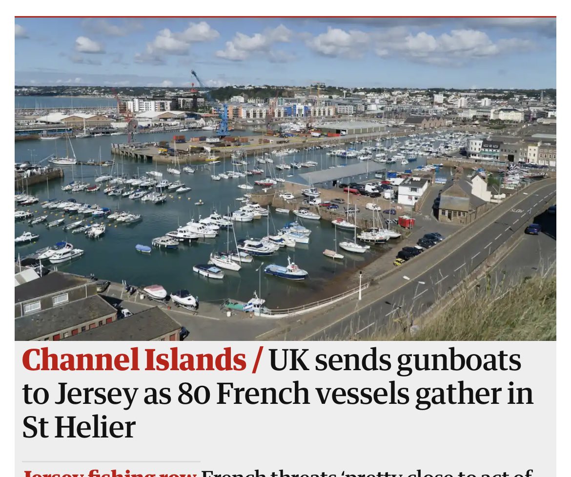 Baddiel's tweet image. Brexit continues to go smoothly.