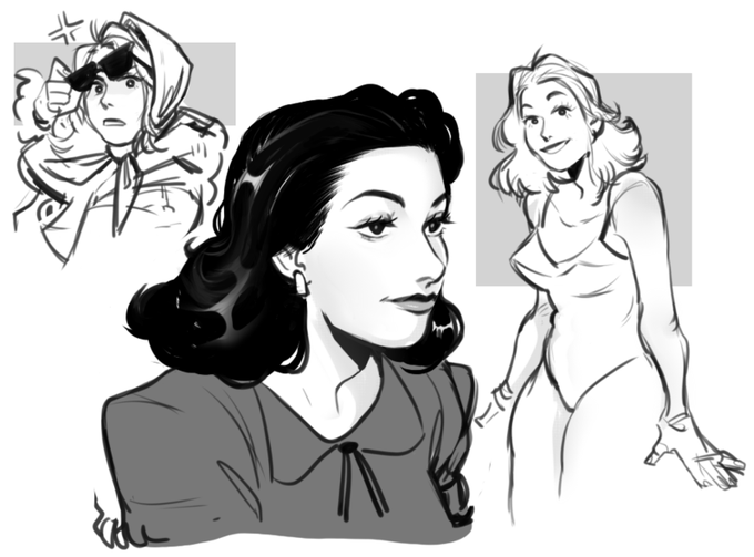 lesbians in the 80s
#doodle #drawing #OC 