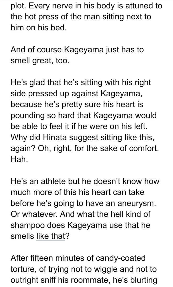 #kagehina #Haikyuu

WIP Wednesday time!

This excerpt is from Chapter 3 of my kghn summer camp AU fic 'Three Weeks,' but you can read Chapter 1 already here: archiveofourown.org/works/31037135…