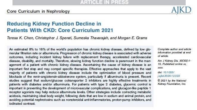 ARUMED1's tweet photo. Reducción del deterioro de función renal en renales crónicos
📍Control glicemico HbA1c < 7%
💊SGLT2
📉Presión arterial <130/80 mmHg
💊Inhibidores del sistema renina-angiotensina-aldosterona (RAAS)
https://t.co/3OfuaOeXHS
#nefrologia #urgencias #medicina #MedEd #ERC #arumed https://t.co/VKFhVK5zm7