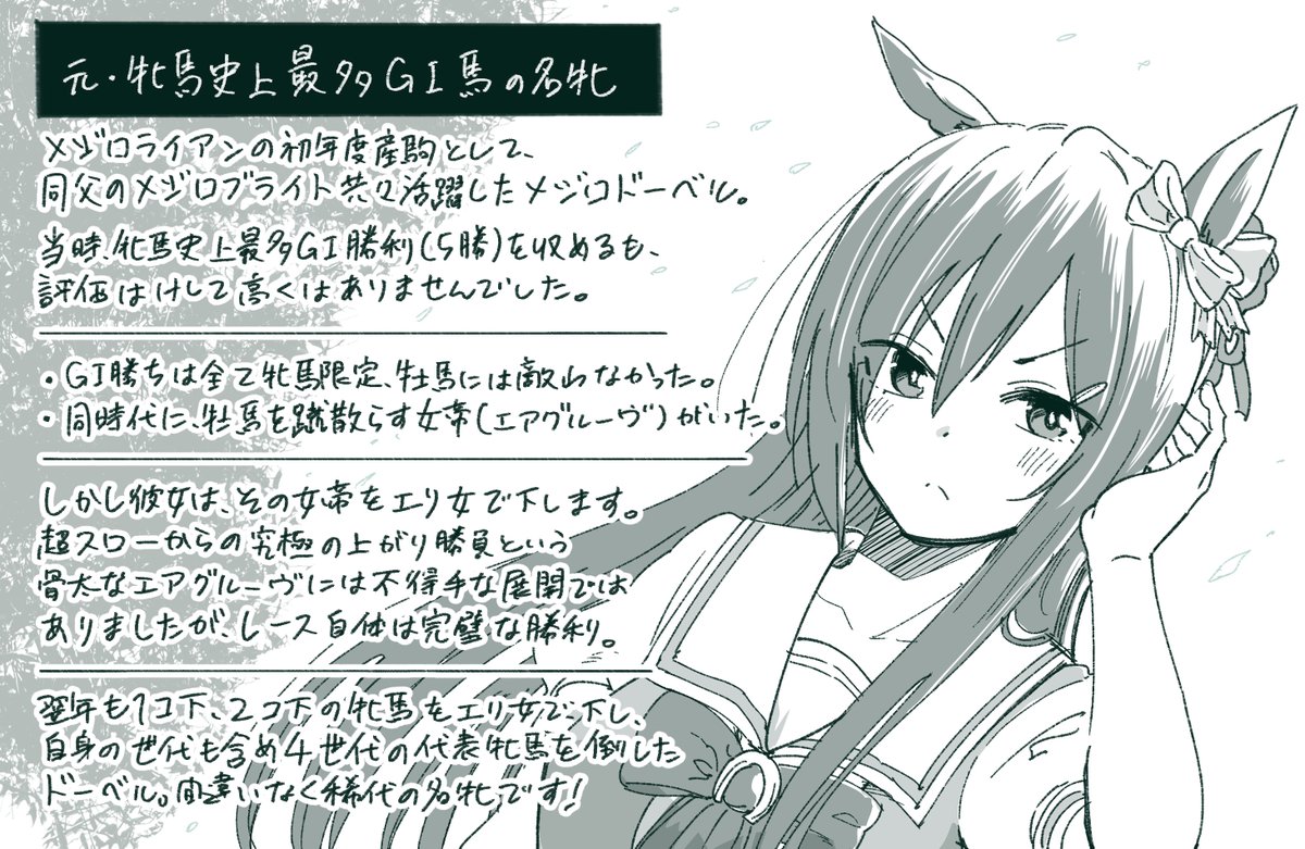 ウマ娘イラスト0506 5冠牝馬 メジロドーベルの27歳の誕生日です Togetter ウマ娘イラスト0506 5冠牝馬 メジロドーベルの27歳の誕生日です Togetter