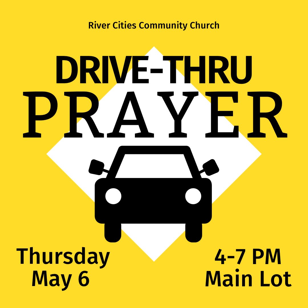 RC3WV's tweet photo. We want to pray for you! Come by our main parking lot today &amp; let us know what’s on your heart. #RC3WV #drivethruprayer #nationaldayofprayer https://t.co/iDhcinB7RV