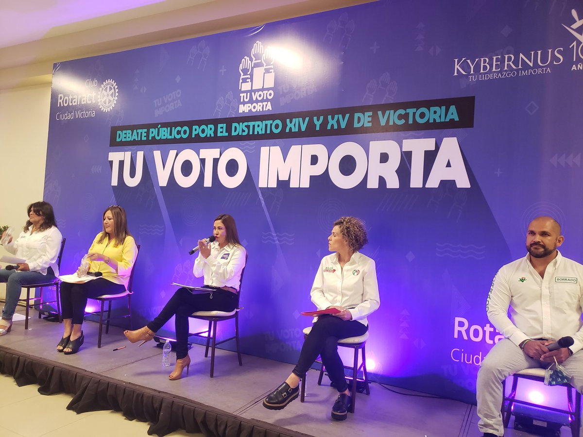 deborahgzz1's tweet photo. Concluyó el debate organizado por @KybernusTam y Rotaract Ciudad Victoria, entre las candidaturas del Distrito XIV.

Estos ejercicios son coordinados por Organizaciones Juveniles de la Sociedad Civil.

Las juventudes hablan, escuchan, mandan y demandan.

#DebatesMX2021 https://t.co/0XWjmbcg81