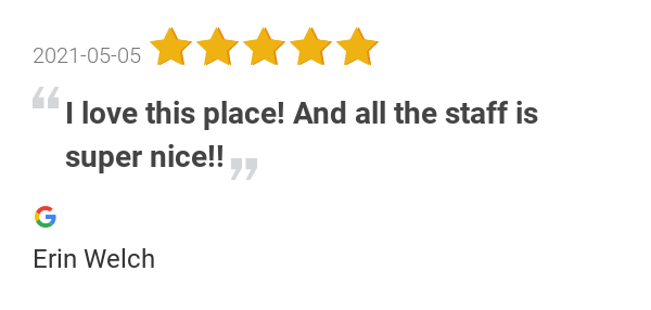 golla_center's tweet photo. New 5.0-star Review: "I love this place! And all the staff is super nice!!" https://t.co/zJAbs9Wr4y