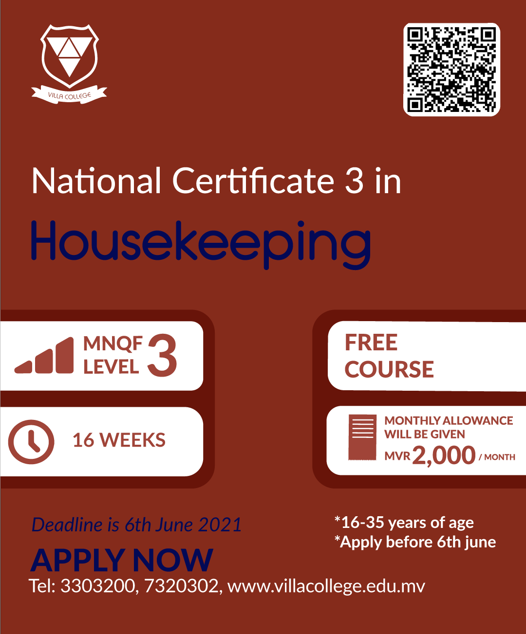 Villa College on X: Good housekeeping is the first principle of safety.  Build your personal skillsets with our FREE courses. Apply now. Register  now   / X