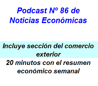 Comparto Podcast Nº 86 de Noticias Económicas, 20 minutos con el resumen económico semanal. Incluye sección del comercio exterior
(seguinos en ivoox.com, anchor.fm ó spotify)#noticias #economía #podcast 

…cast-noticias-economicas.blogspot.com/2021/05/podcas…