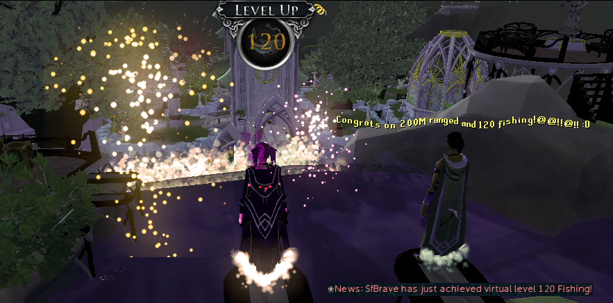 RsSfBrave's tweet photo. Reeled in 2 new achievements recently with 120 Fishing &amp; 200M Range! @RuneScape 🏹🎣🎉

#XPGains #120s #200Ms #Fishing #Range #RuneScapeScreenies https://t.co/V76fEwpoUe