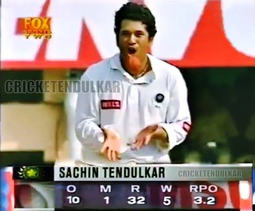 Sachin has 2 five-fers in ODIs. His first one came against Australia at Kochi in 1998. His figures were 5/32 (10) and the wickets included Bevan, Steve Waugh, Lehmann, Moody & Martyn. He was adjudged MOTM for his match winning performance.