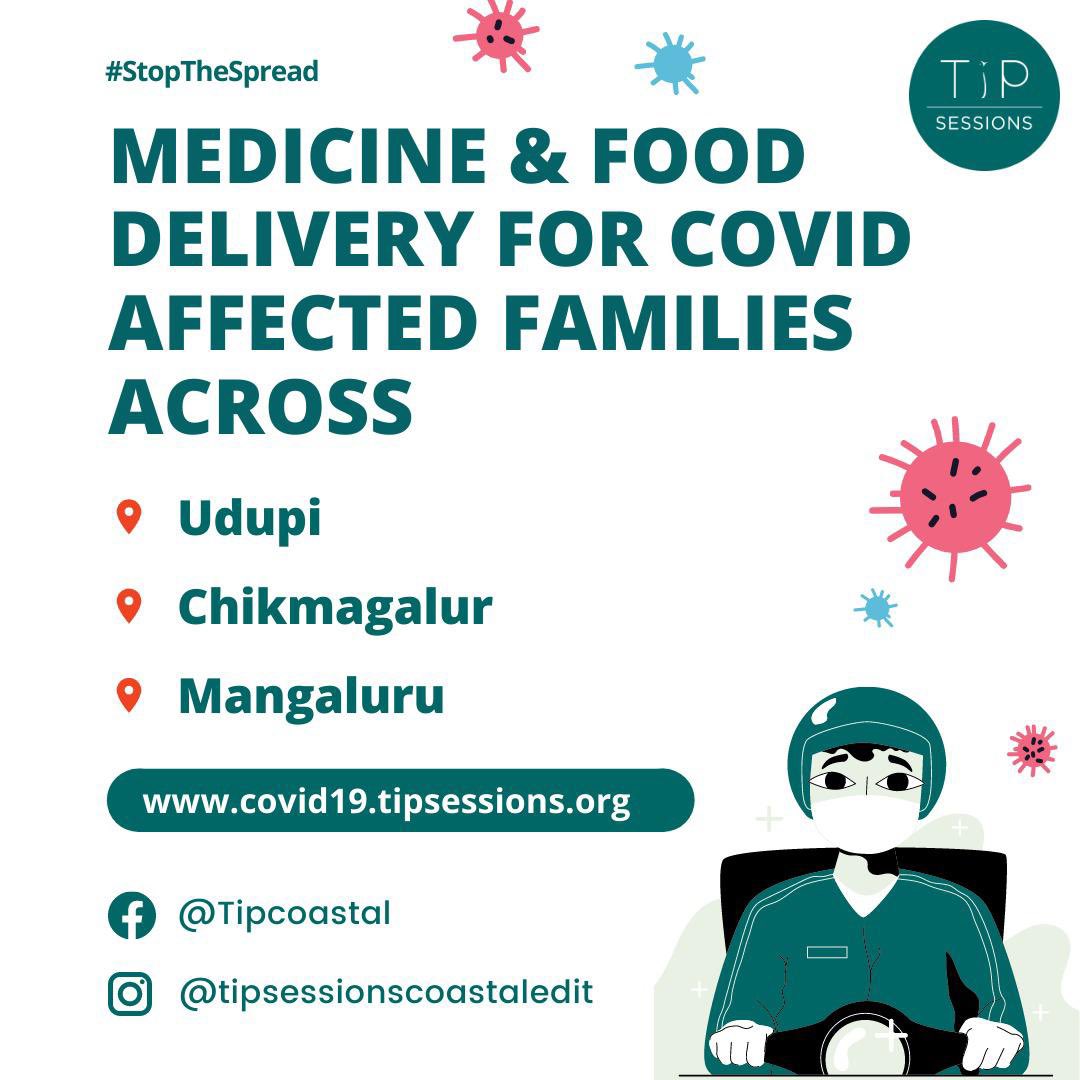 divhegde's tweet photo. Free delivery in #Udupi #Chikmaglur &amp; #Mangalore Districts. Door2door in tier 2, 3 &amp; rural areas. #Food &amp; #medicine for #covid affected families, senior citizens &amp; folks with co-morbidities. Please share even with those that may not be on any SM. CovidHelp #tipsessions https://t.co/eenrYxIoAj
