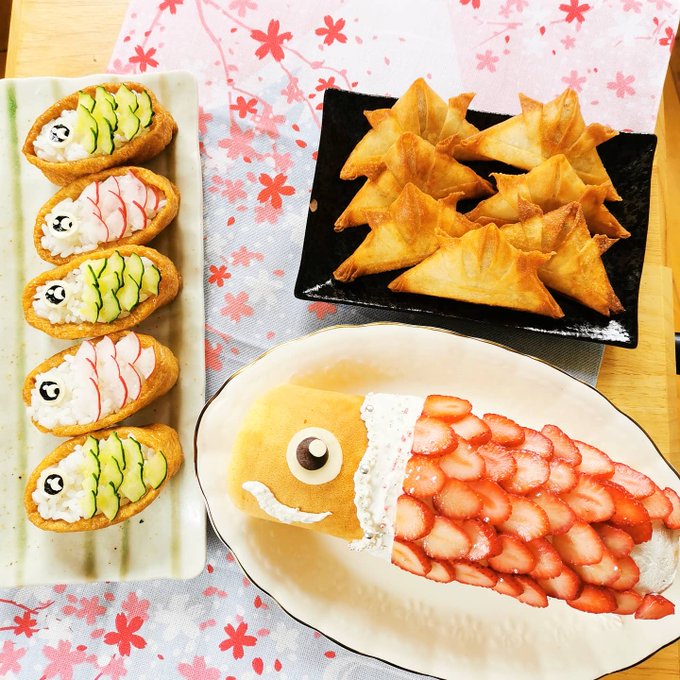 こいのぼりケーキのtwitterイラスト検索結果