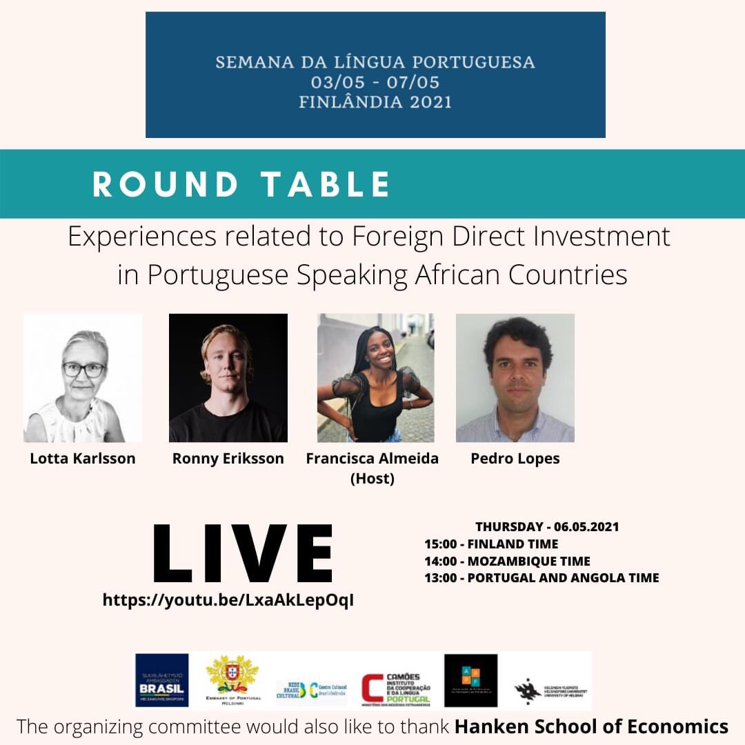 All are cordially invited today to the livestream of our investment forum focusing on the Portuguese-speaking countries of Africa. Tune in at 3 PM Helsinki time at: https://t.co/utRsHjr5mN https://t.co/YFlbY0Acqg