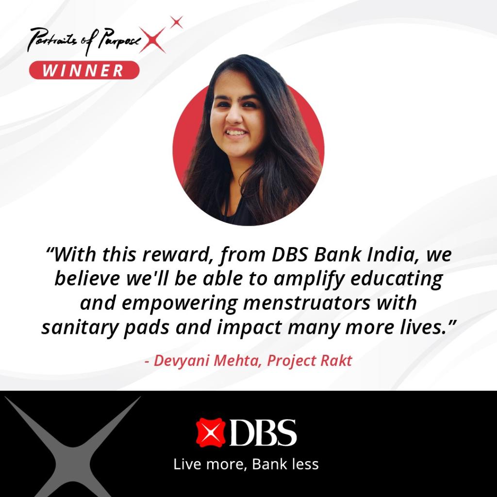 DBSBankIndia's tweet image. Congratulations to the team at Project Rakt on being one of the 10 winners of #PortraitsOfPurposeIndia. Their selflessness in times of crisis was uplifting and brave.

We salute this strong send of purpose that helps us all move forward #StrongerTogether