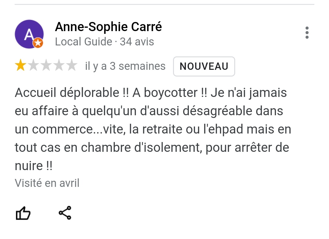 Naindejardinn's tweet photo. Les avis du bar tabac rue de la préfecture ??? vrmt je pleure de rire vous m'entendez https://t.co/XH5kF8mdg7