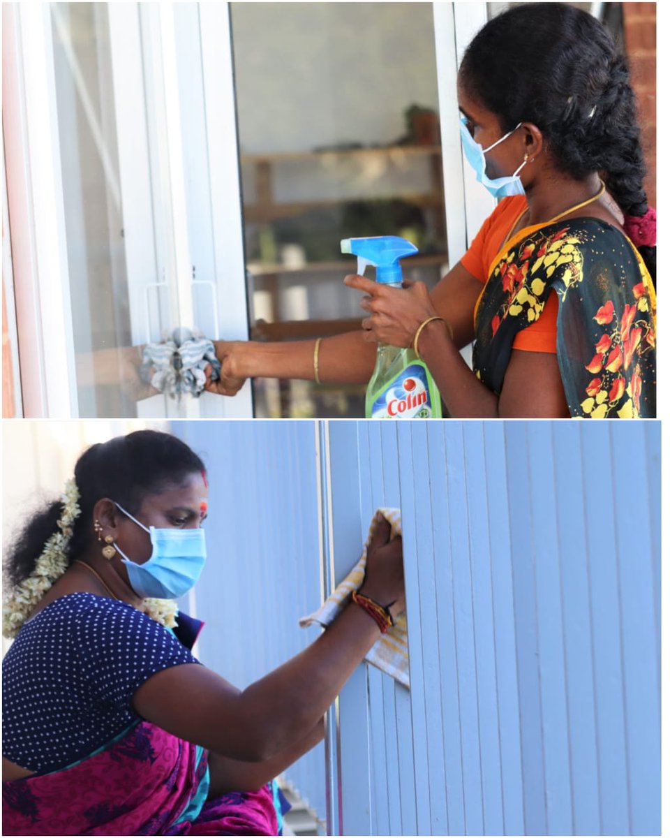 Also, we are doing a deep cleaning of all premises at least twice a day and sanitizing doorknobs and railings every two hours. #COVIDSecondWave  #IndiaFightsCorona  #IndiaFightsCOVID19  #COVIDSecondWaveInIndia  #TogetherWeCan  #Hygiene  #safetyfirst  #socialwork  #SocialDistancing