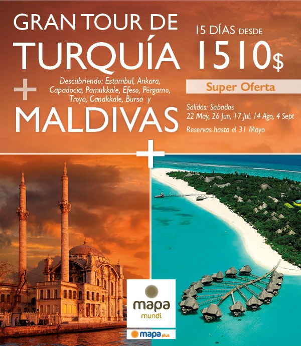 OPESA's tweet photo. ¿Te gustaría visitar las maravillas de #Turquia  y finalizar en una playa espectacular?, esta es tu oportunidad de hacer un viaje maravilloso a un precio increíble.
No esperes más, llama a tu Agente de Viajes para reservar.
#Maldives #opesa https://t.co/8C1mOngB1N