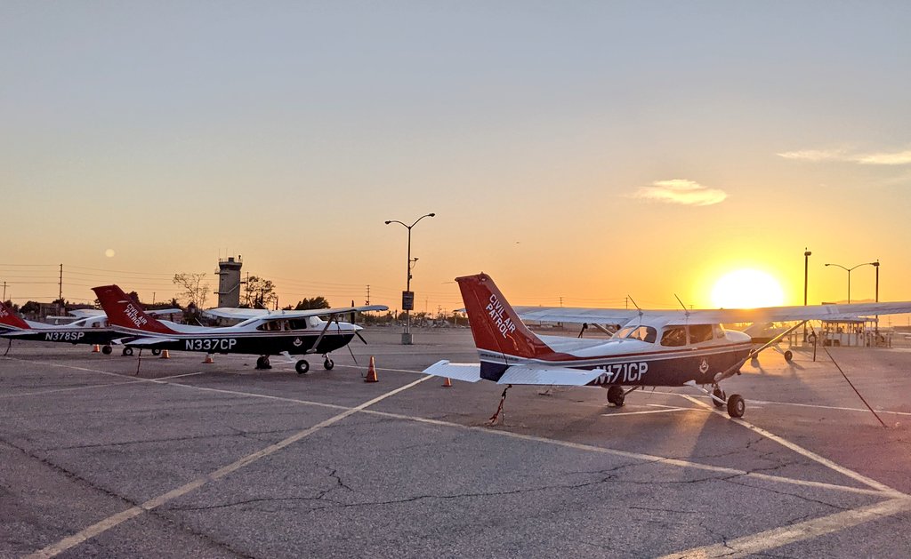 Sunset on the flight line