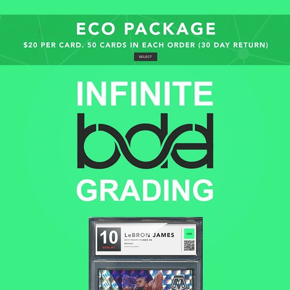 infinitegrading's tweet photo. ECO Card Grading Option. Not Blockchain but still a sexy slab and label! https://t.co/wDBH8rx3fd