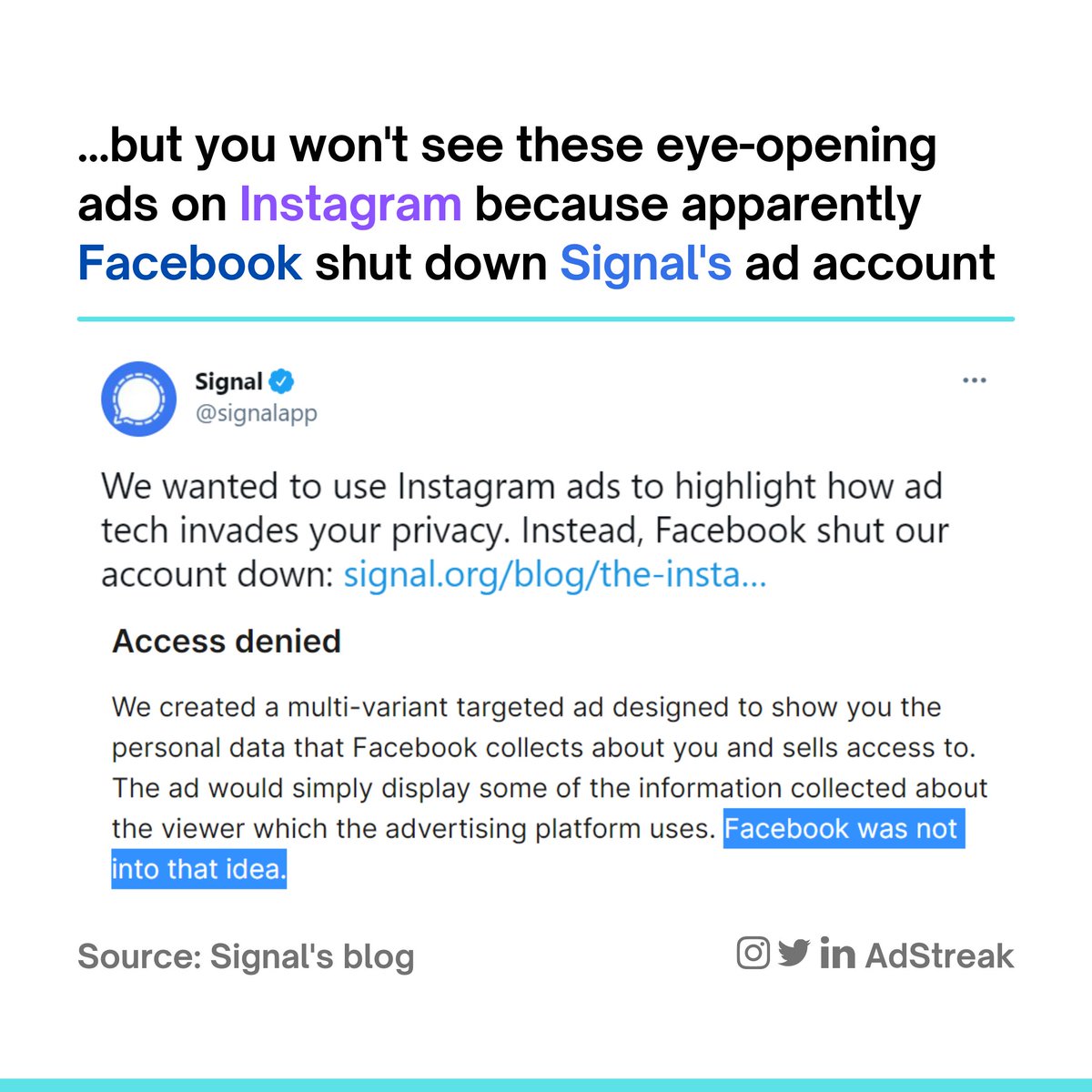 AdStreak tweet media