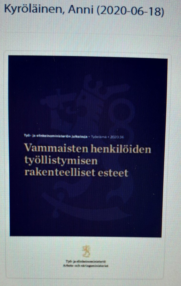 Mä oon niin happy ja inspiroitunut aina kun kuuntelen <a href="/annikyro/">Anni Kyröläinen</a> <a href="/Tyokykyohjelma/">Työkykyohjelma</a> n Työkyvyn tuen koulutuksessa. Työkykyasiat puheeksi kaikissa työikäisten palveluissa.

<a href="/tyoterveys/">Työterveyslaitos</a> <a href="/KuTyHankkeet/">Kun&Työll -hankkeet</a>