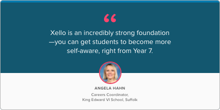 Great insight from Angela <a href="/KingEdVISchool/">KingEdwardVISchool</a> during our Community Roundtable event last week. Interested in finding out more about Xello? Take a look here: cascaid.co.uk/xello/. #edtech #futureready