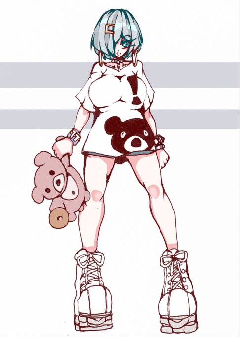 くまオーバーサイズシャツ
浜風
#艦これ
#浜風
#私服艦娘 