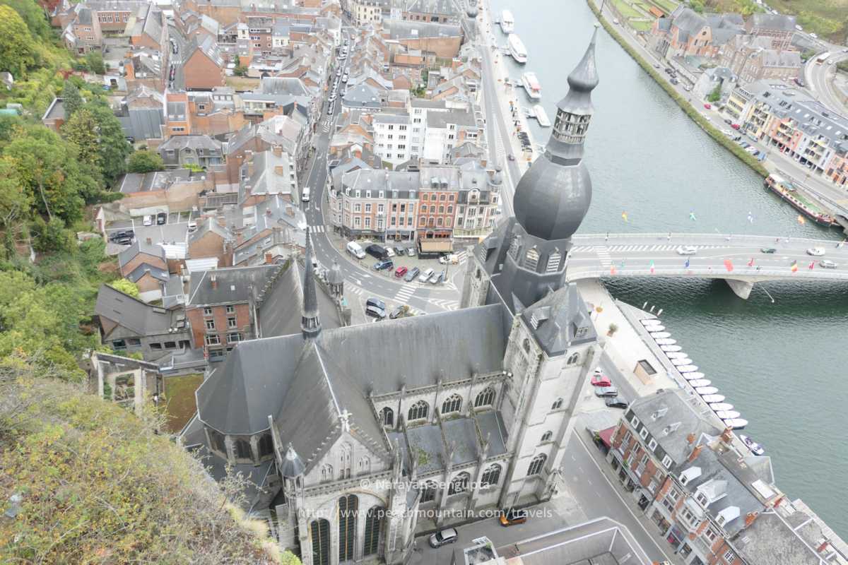 2/  #Dinant,  #Belgium - Here are some general views. Dinant is a lovely, historic town on the Meuse River, home of Adolph Saxe, inventor of the saxophone. A stunning citadelle overlooks the town and the church has the largest stain glass in the world.