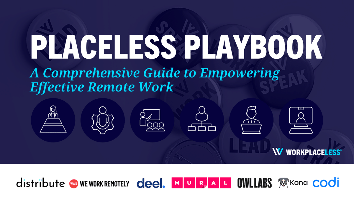 🎉 It’s here!! The Placeless Playbook empowers effective #remotework at every level.
Dive into each section to see the advice and solutions from trailblazers in remote and hybrid work.
workplaceless.com/placeless-play…