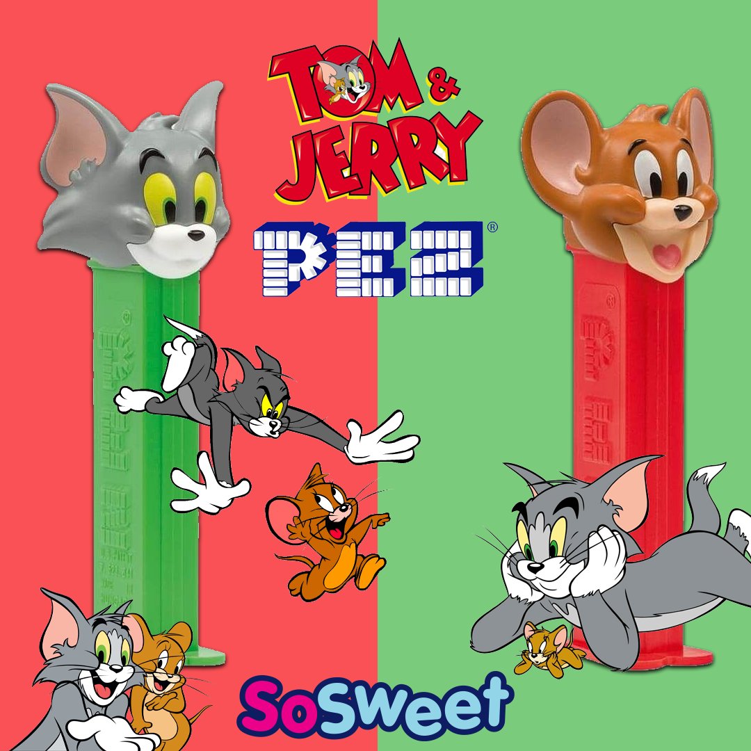 PEZ TOM AND JERRY!🚨

Pez is a classic candy we all know and love and is now in conjunction with another of everyones favourite...Tom and Jerry! These dispensers come with a tube of Pez too!🥳

Are you team Tom or Jerry?🐭🐱

Get yours now!👉bit.ly/peztomjerry

#sosweetshop