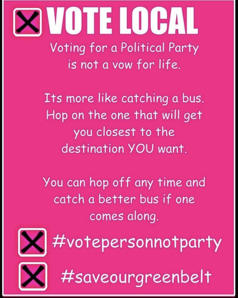 No #DestructionByConstruction of the #GreenBelt