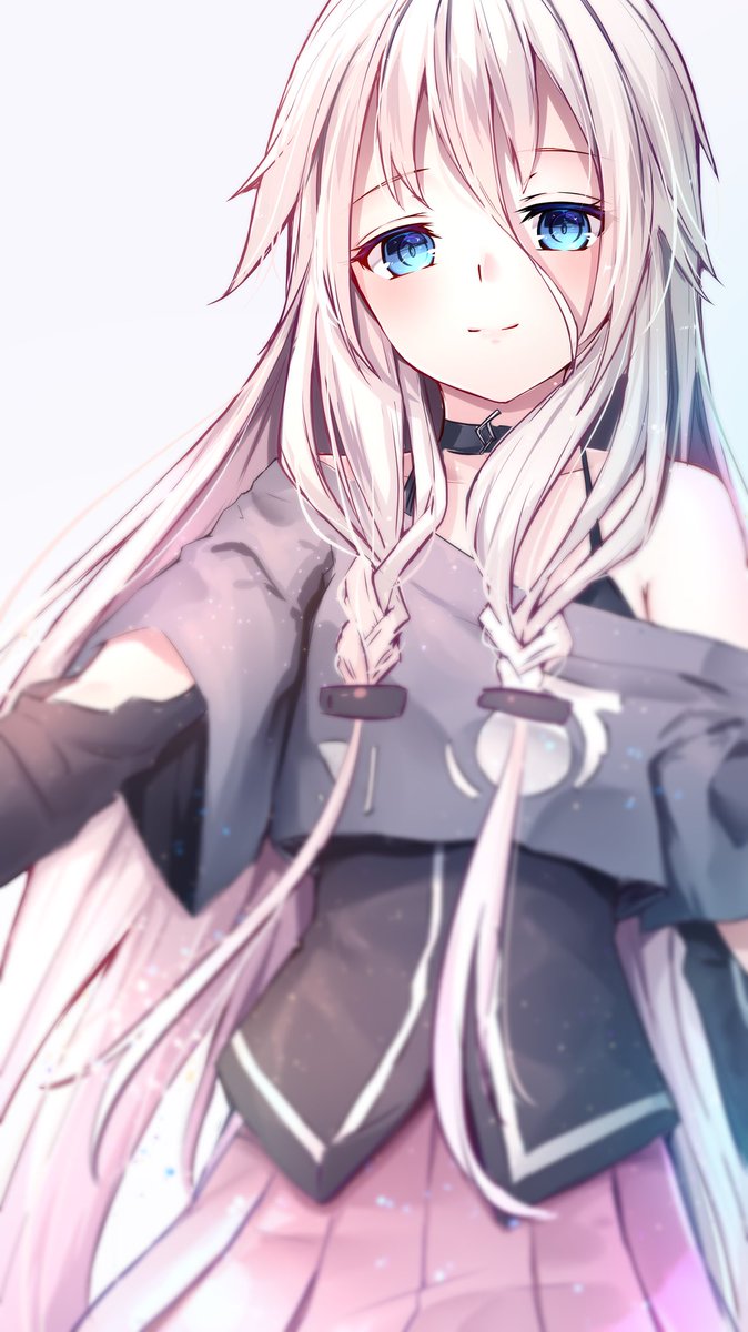 ia (vocaloid) 1girl skirt pink skirt solo long hair blue eyes very long hair  illustration images