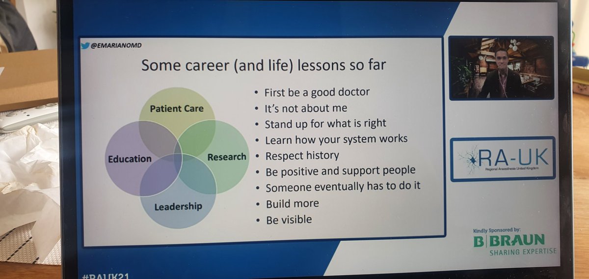 #RAUK21 @EMARIANOMD giving sage lessons for a rewarding career. Feeling inspired.