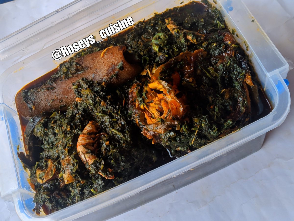 Get this bowl of Afang soup for 6000 instead of 7000Size: 2.4litre bowl: Lagos