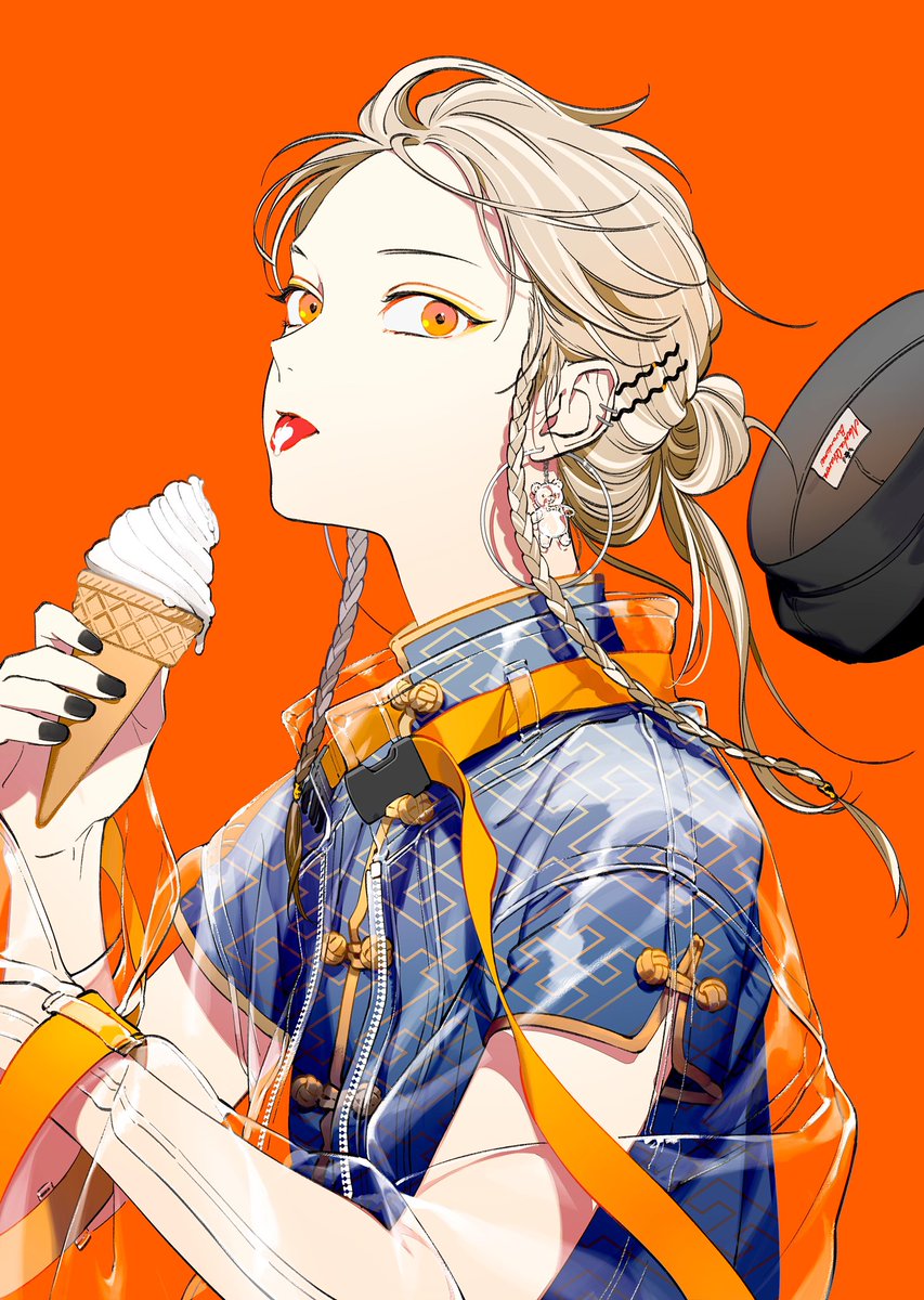 food tongue solo ice cream tongue out braid hat  illustration images