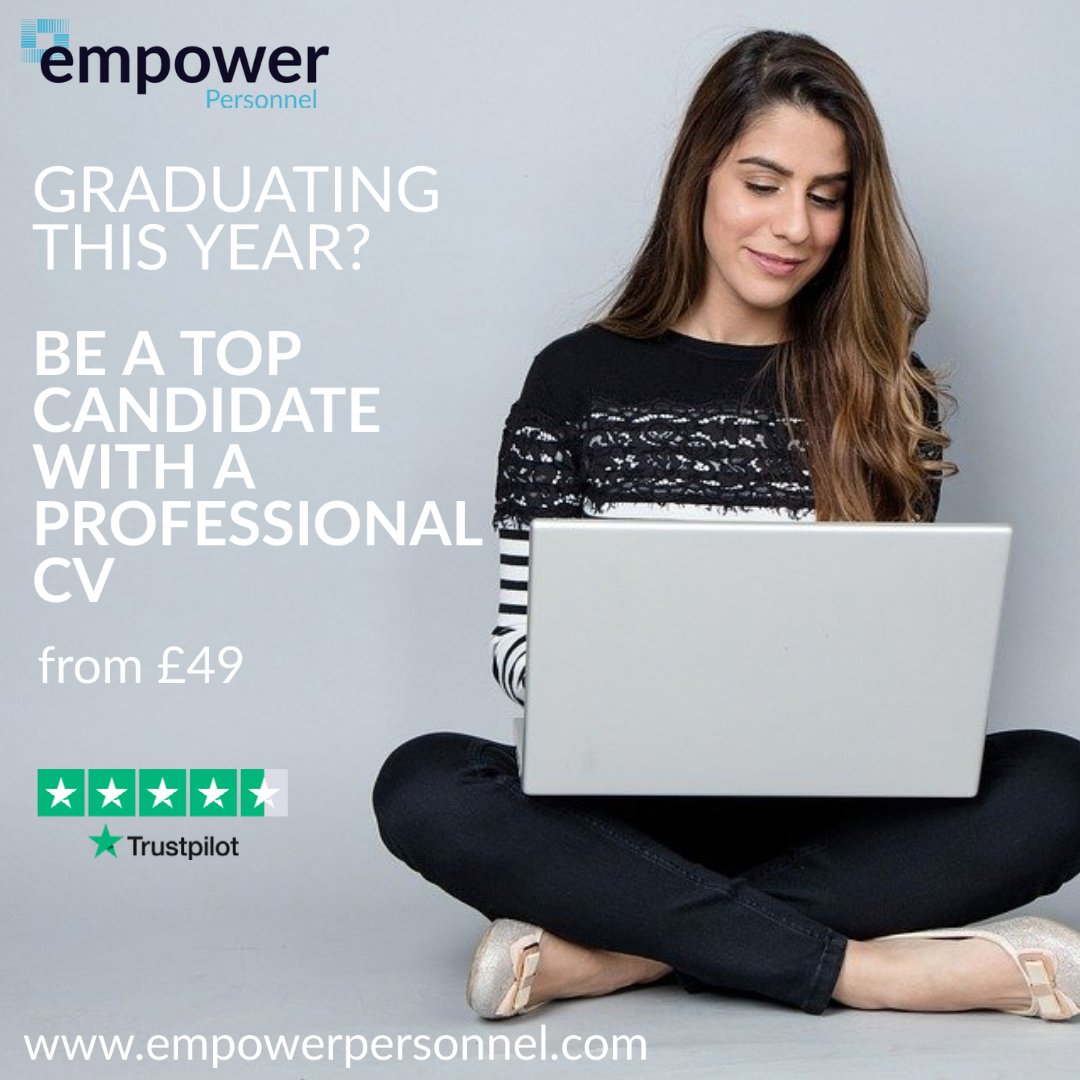 Graduating this year? 🧑‍🎓Lead the pack as a top candidate with a professionally written CV from £49. We're rated 'Excellent' on Trustpilot for a reason 👉empowerpersonnel.com #graduates #graduatejobs #graduatesearch #studentjobs #cvwriting #cvtips #recruitment #uk #careers