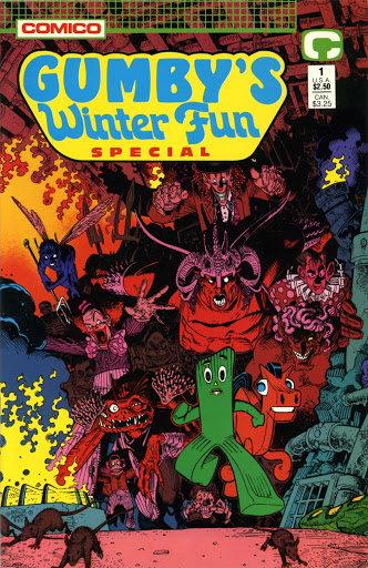 I've talked about these comics elsewhere on my feed.They're drawn by Art Adams and they are some of my all time favorite comics: The New Mutants/X-Men Asgard specials and the Comico Gumby seasonal specials.These are all BRILLIANT.You really need to read ALL of them!Okay...