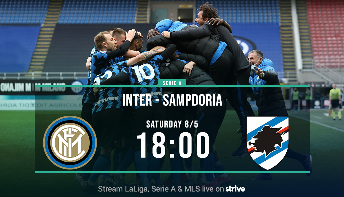 strivesport's tweet photo. SERIE A 🇮🇹

Inter - Sampdoria

Last weekend Inter secured their first Scudetto since 2010. Tonight Conte's side are back in action as they take on Sampdoria, the last side to have defeated Inter in the league, back in early January.

🕕 KO: 18:00

🇳🇴 @heggelund7

#LiveOnStrive https://t.co/8Om9by0mmu