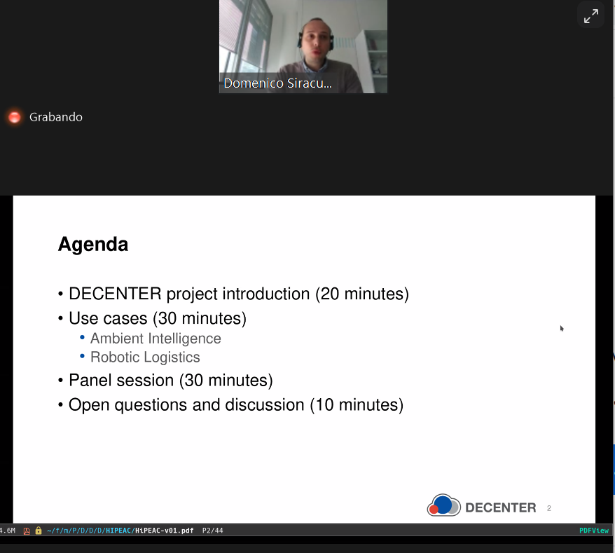 hipeac's tweet image. Thanks to @decenterproject to participate in our #CSWSpring21 today!