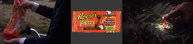 Kemuncaknya pada tahun 1989, Hershey telah membayar filem Extra-Terrestrial sebanyak $ 1,000,000 untuk memaparkan produk gula-gula Reese’s Pieces dalam beberapa scene. Kesannya selepas dua minggu filem itu dilancarkan, keuntungan Reese’s Pieces telah meningkat dua kali ganda.