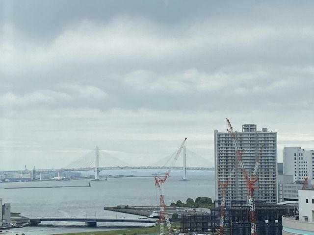 PasscenterPLAZA's tweet photo. お昼頃の曇り空とベイブリッジ。今現在の#上大岡 は晴れ😁本日のプログラムは、 Zoomでチャットを活用しながらのSSTでした。今日も一日おつかれさまでした♪
#企業公式が毎朝地元の天気を言い合う #企業公式春のフォロー祭り #無言フォロー大歓迎  #就労移行支援事業所 #横浜 https://t.co/Ro05ri9lmT
