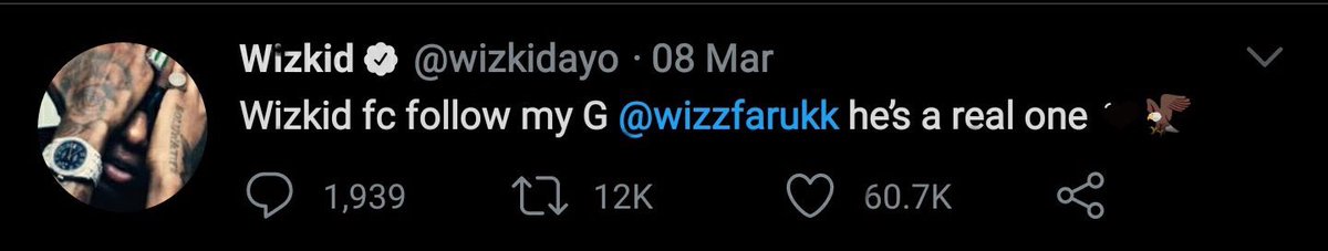 Hope y’all enjoyed it y’all Wizkid fc should follow me bcus Wizkid said so Ps: I follow back 