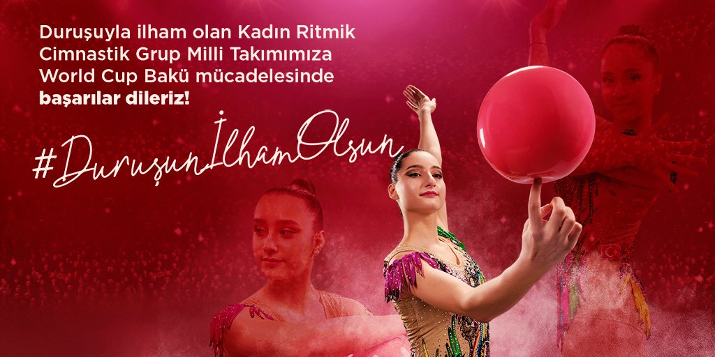 Kadın Ritmik Cimnastik Grup Milli Takımımızın yanında, başarılarının arkasındayız! Duruşuyla ilham olan takımımıza World Cup Bakü mücadelesinde başarılar dileriz. #DuruşunİlhamOlsun <a href="/turkcimfed/">Türkiye Cimnastik Federasyonu</a>