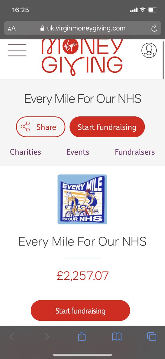 everymileNHS's tweet photo. In the first five days of May we raised over £2000 for three fantastic charities thanks to all our Every Mile heroes  @TheRMBF @CavellTrust @DoctorsDistress 
Please help us carry on raising money - the link to donate is https://t.co/gvHPiZidlI https://t.co/f9D7KM954U