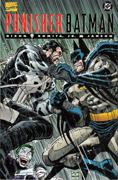 ...and PUNISHER/BATMANHULK/SUPERMAN&BATMAN/CAPTAIN AMERICAThey& #39;re all truly excellent.We could talk about & #39;em all day and all night.That said, here& #39;s the wonky one that you need to get into your cranium. Here& #39;s the one that makes you, "What in the hell did I just read?"