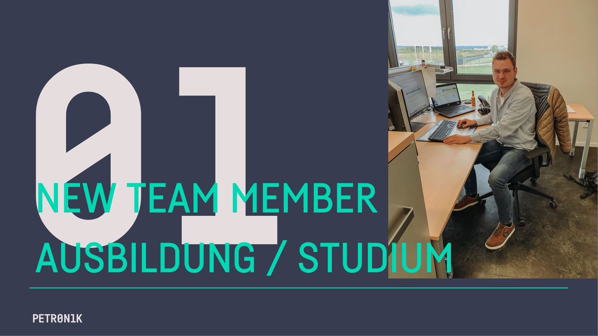PetronikAutoma1's tweet image. ++ N E W   T E A M  M E M B E R ++
Diese Woche haben wir Unterstützung für unser #PETRONIK Team bekommen.
Maximilian unterstützt uns für die nächsten Monate als #Masterand in der #Elektrokonstruktion. Wir heißen Maximilian bei uns im Team herzlich willkommen!