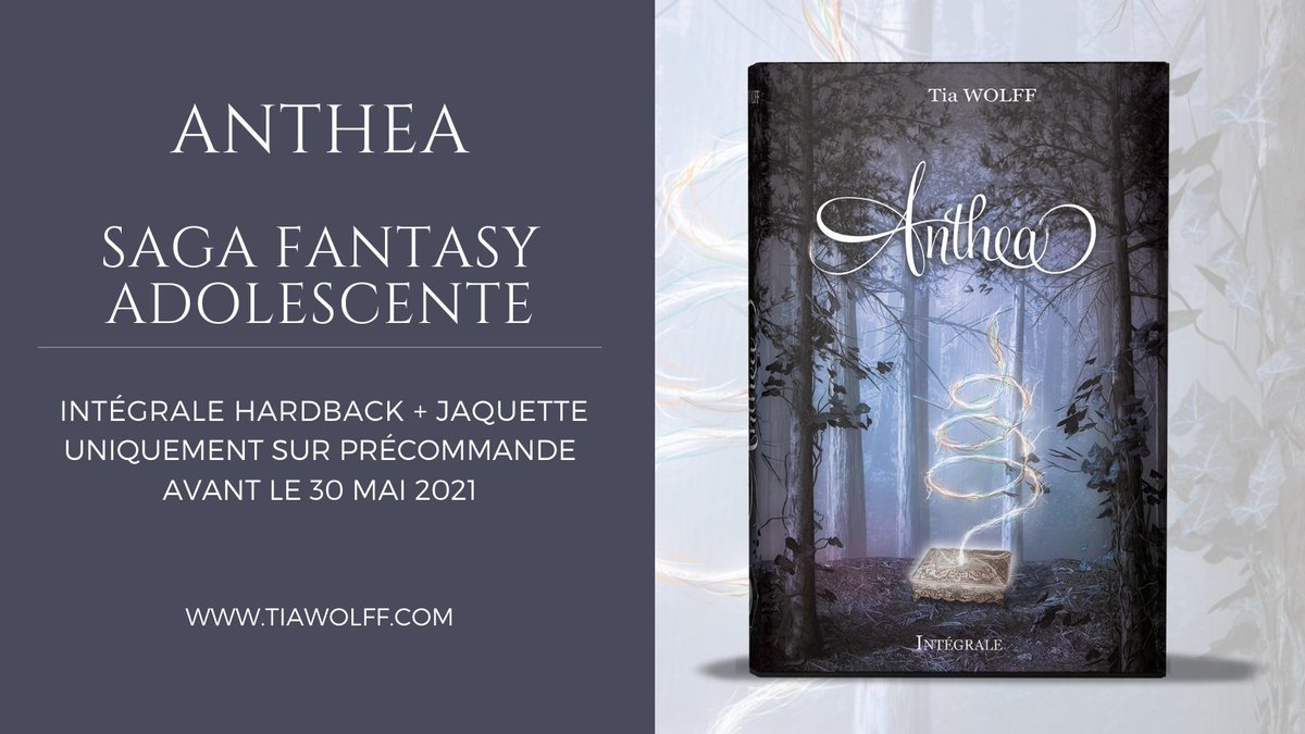 plumesindes's tweet photo. Tia Wolff (@Tia_Wolff) vous propose l'intégrale de sa saga Anthea ! 

Retrouvez l'intégralité des aventures de Cassandra et Max dans une édition intégrale de la saga Anthea en version hardback.

Sur précommande uniquement.
Triangle pointant vers la droite https://t.co/I08cM3uOm4 https://t.co/qjJfP8ftke