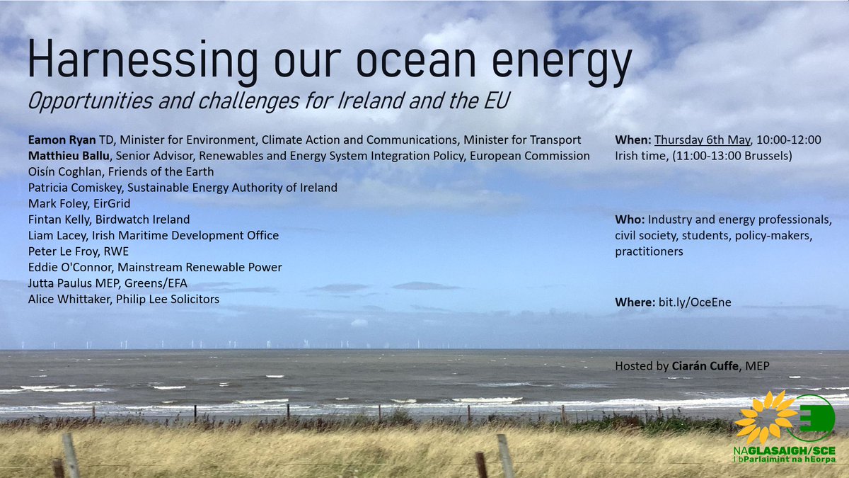 CiaranCuffe's tweet image. Kicking off the webinar 'Harnessing our Ocean Energy' event. You can watch live here: fb.me/e/2MgedejTk